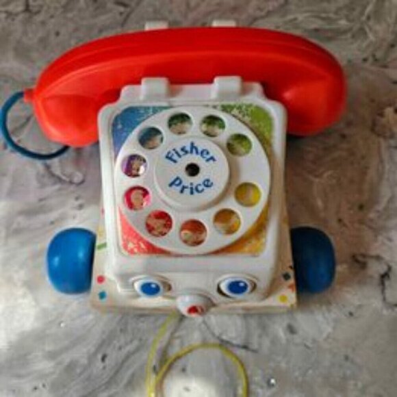 Vintage Fisher Price Teaching Clock and Telephone - Picture 9 of 10